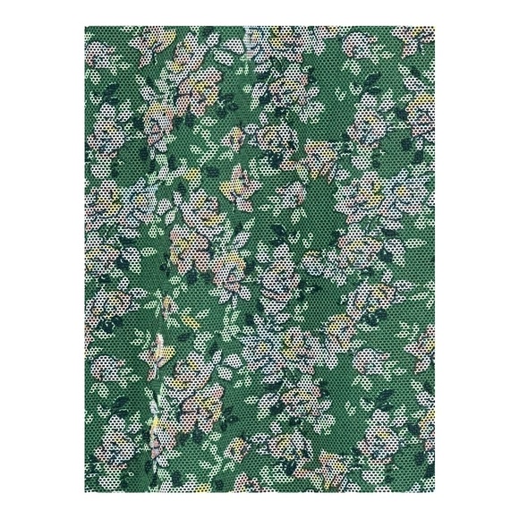 MAX Studio - Womens Green Floral Mesh Pullover Top Size Large NWT - Picture 7 of 12